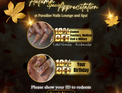 PARADISE NAILS LOUNGE & SPA
